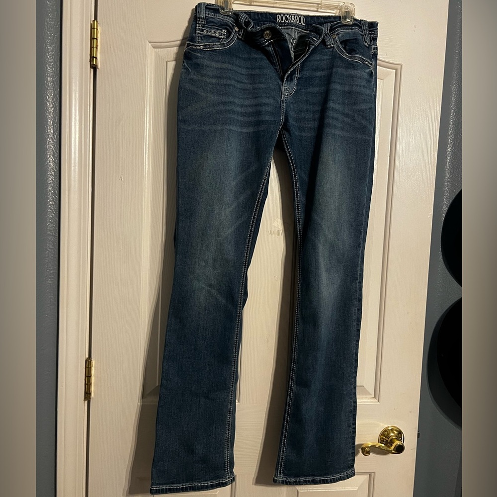 Rick and Roll Boyfriend Bootcut Jeans